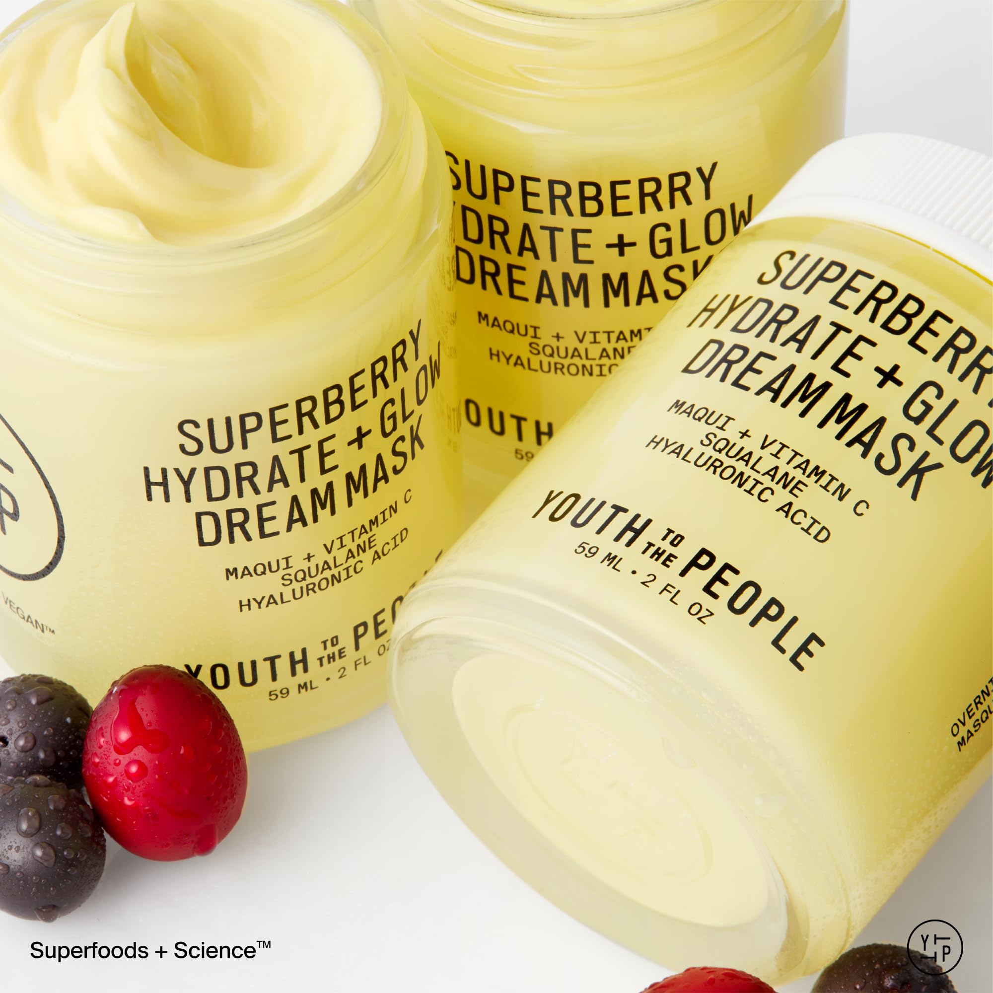 Youth To The People Superberry Dream Mask cruelty-free certification badge.