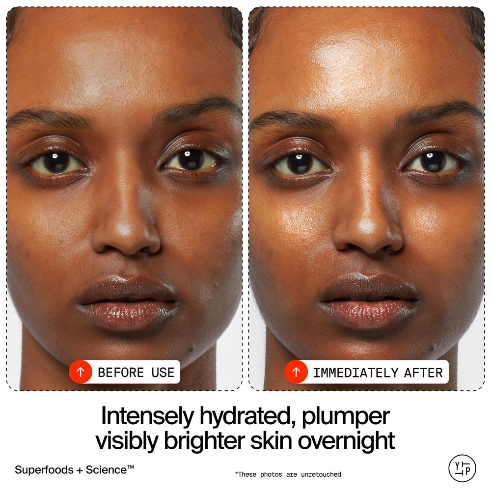 Youth To The People Superberry Dream Mask night routine application detail.