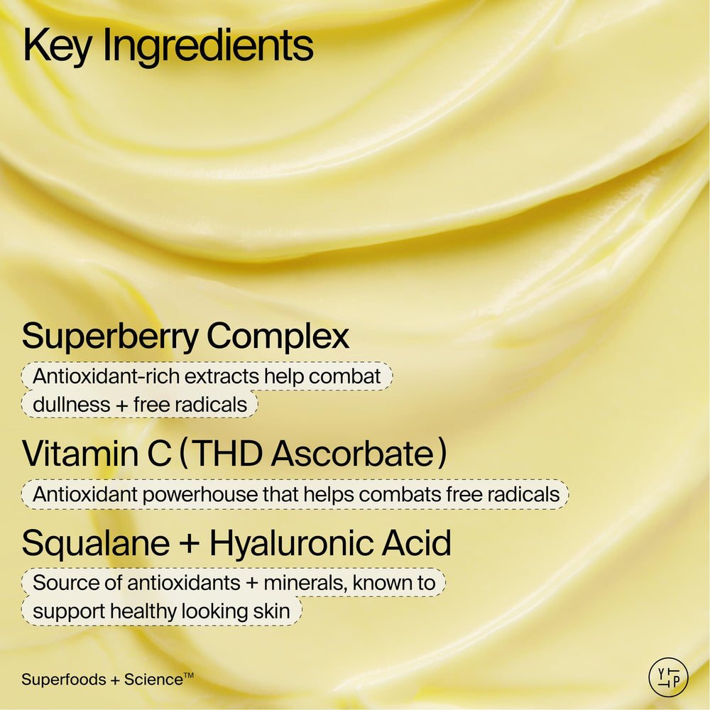 Youth To The People Superberry Dream Mask swatch on skin with luminous finish.