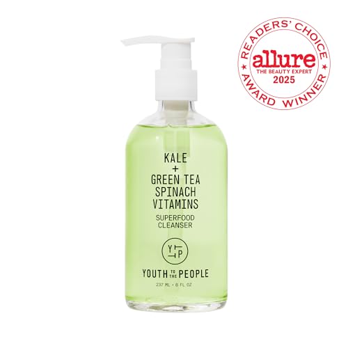 Youth To The People cleanser pump showing easy, controlled application for smooth lather
