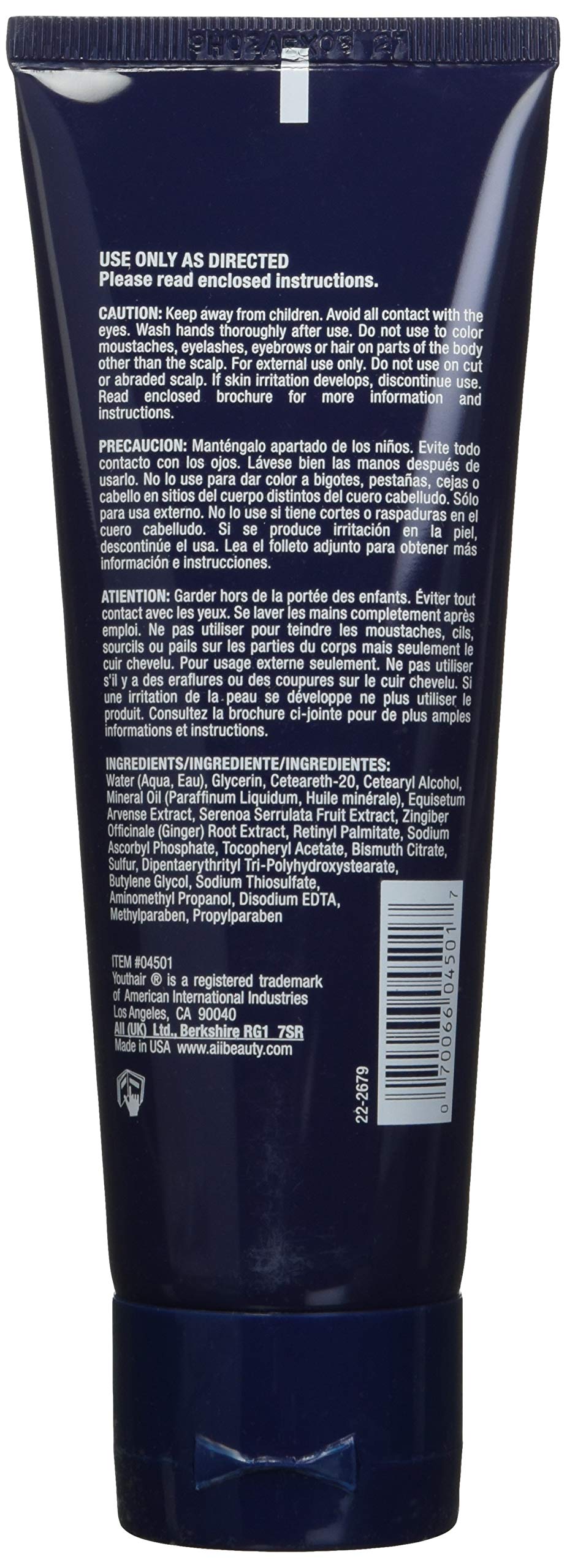 Youthair Creme Lead-Free during application shows even glide and clean finish