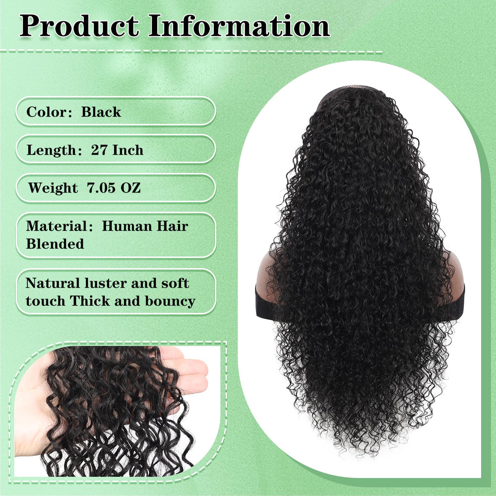 Youthfee heat-resistant hair blend enhances natural luster and manageability.