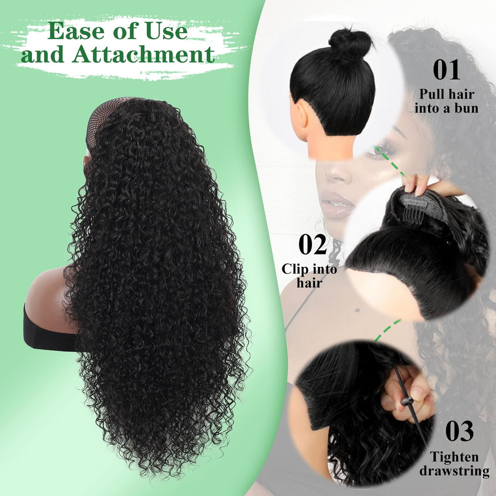 Youthfee high or low ponytail positions for flexible styling.