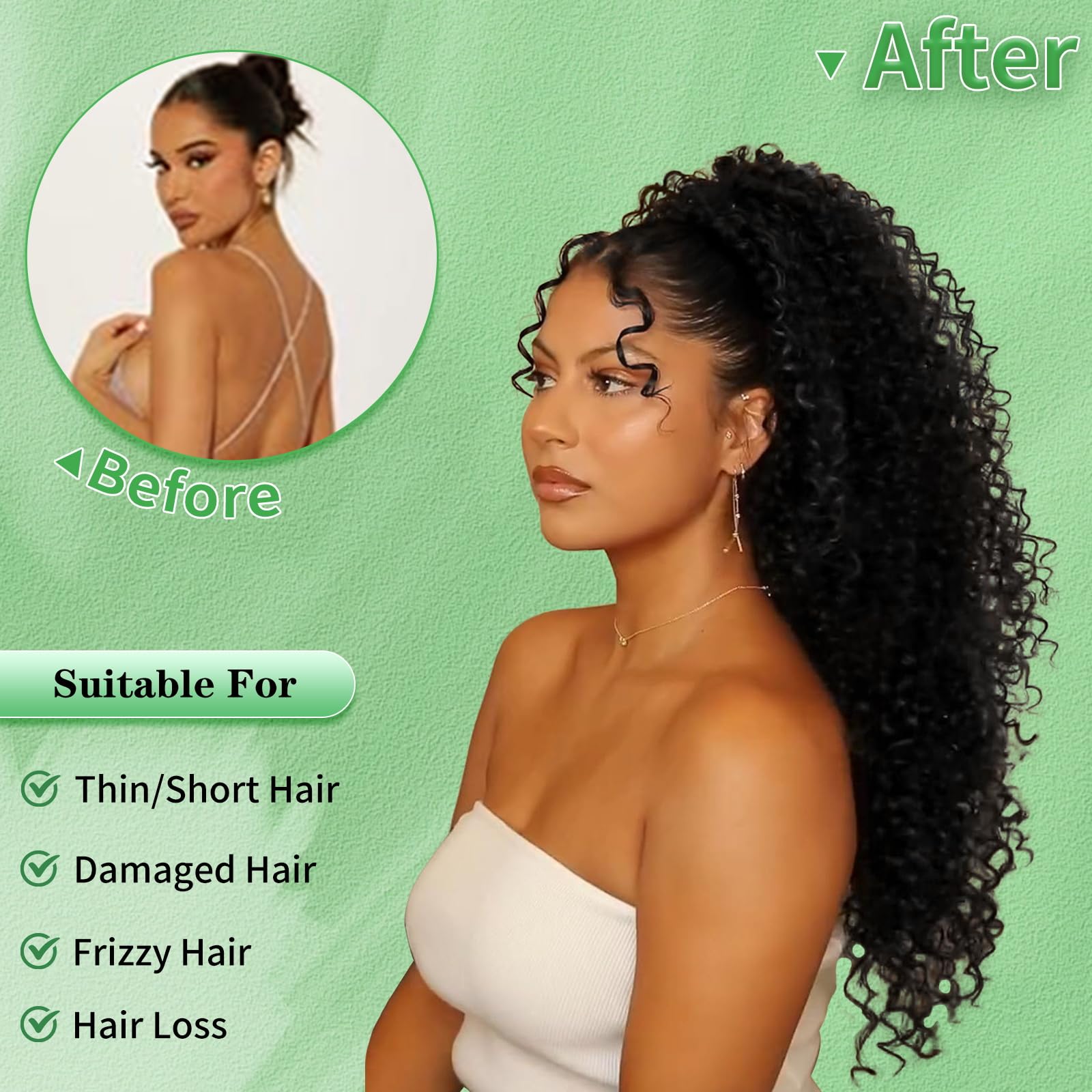 Youthfee quick-look ponytail saves time on busy weekends.