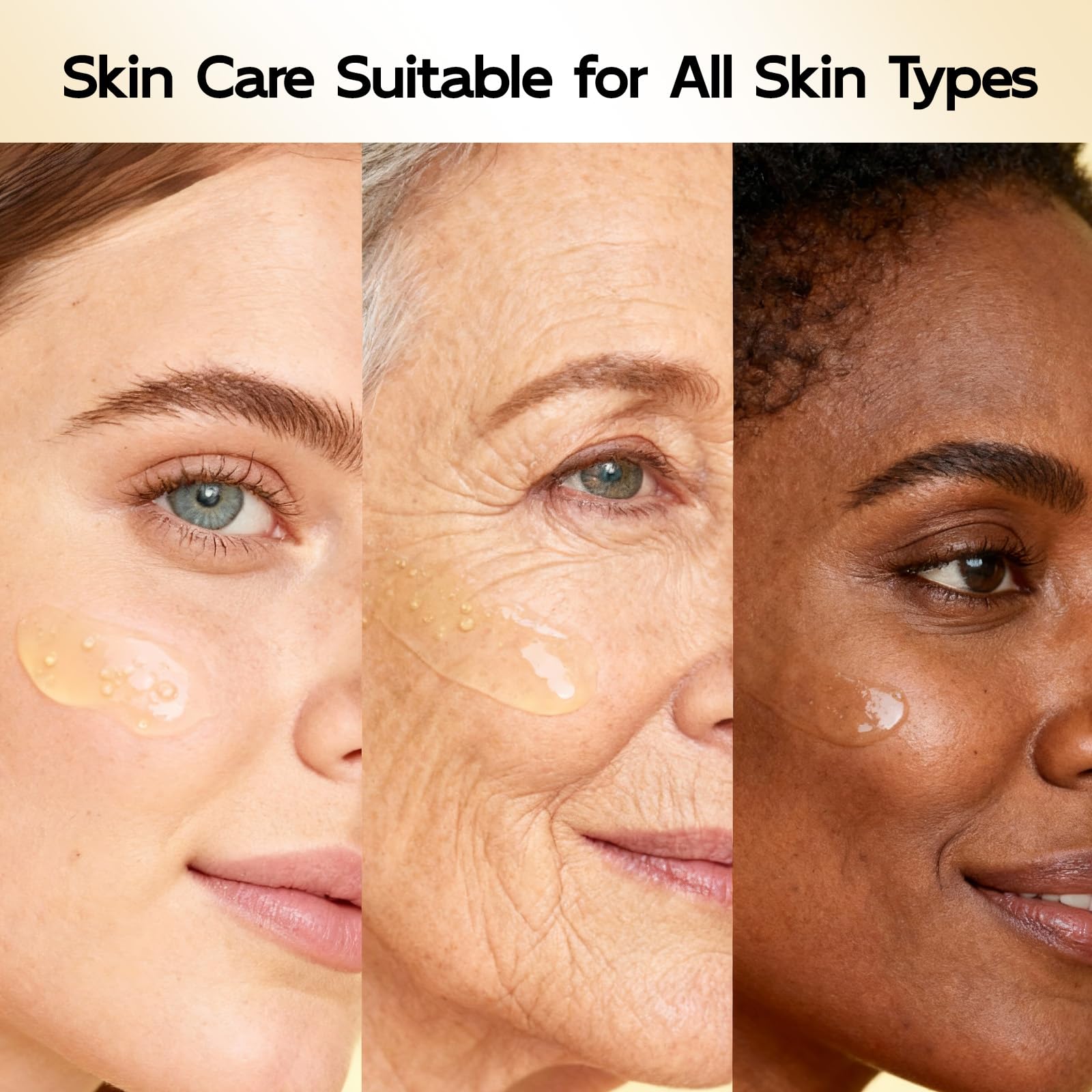 YouthVibe 0.5% PDRN Serum hydrating look with Hyaluronic Acid and Squalane on skin.