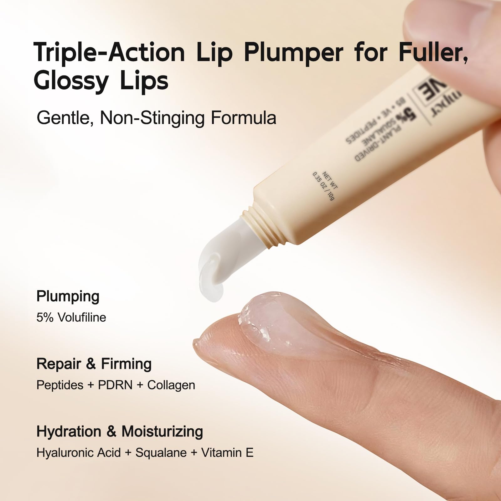 YouthVibe lip plumper applicator ready for precise, non-sticky daily use.