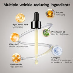 YouthVibe Retinol Serum, textura suave que se absorbe rápidamente.