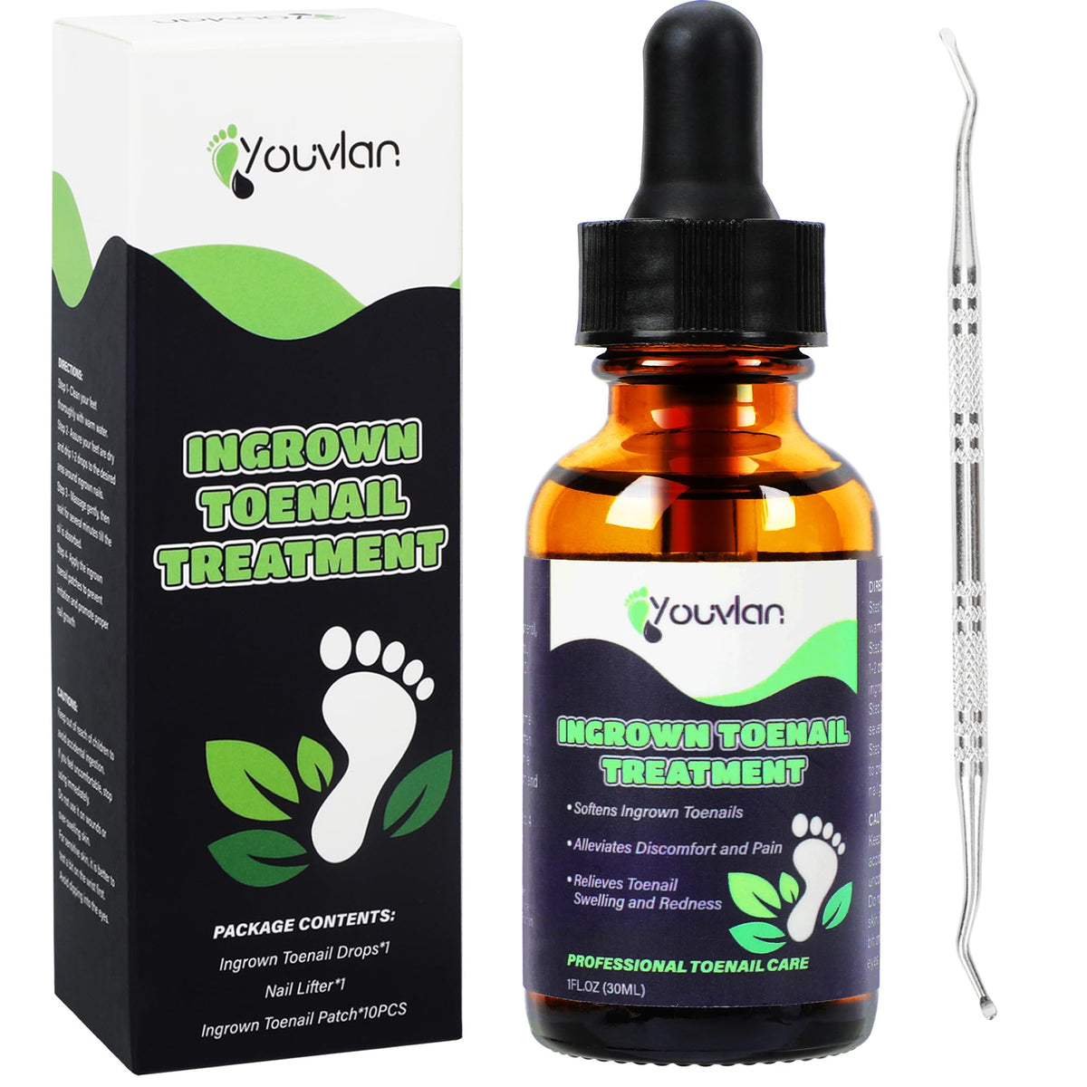 YOUVLAN ingrown toenail drops bottle for targeted relief and easier maintenance