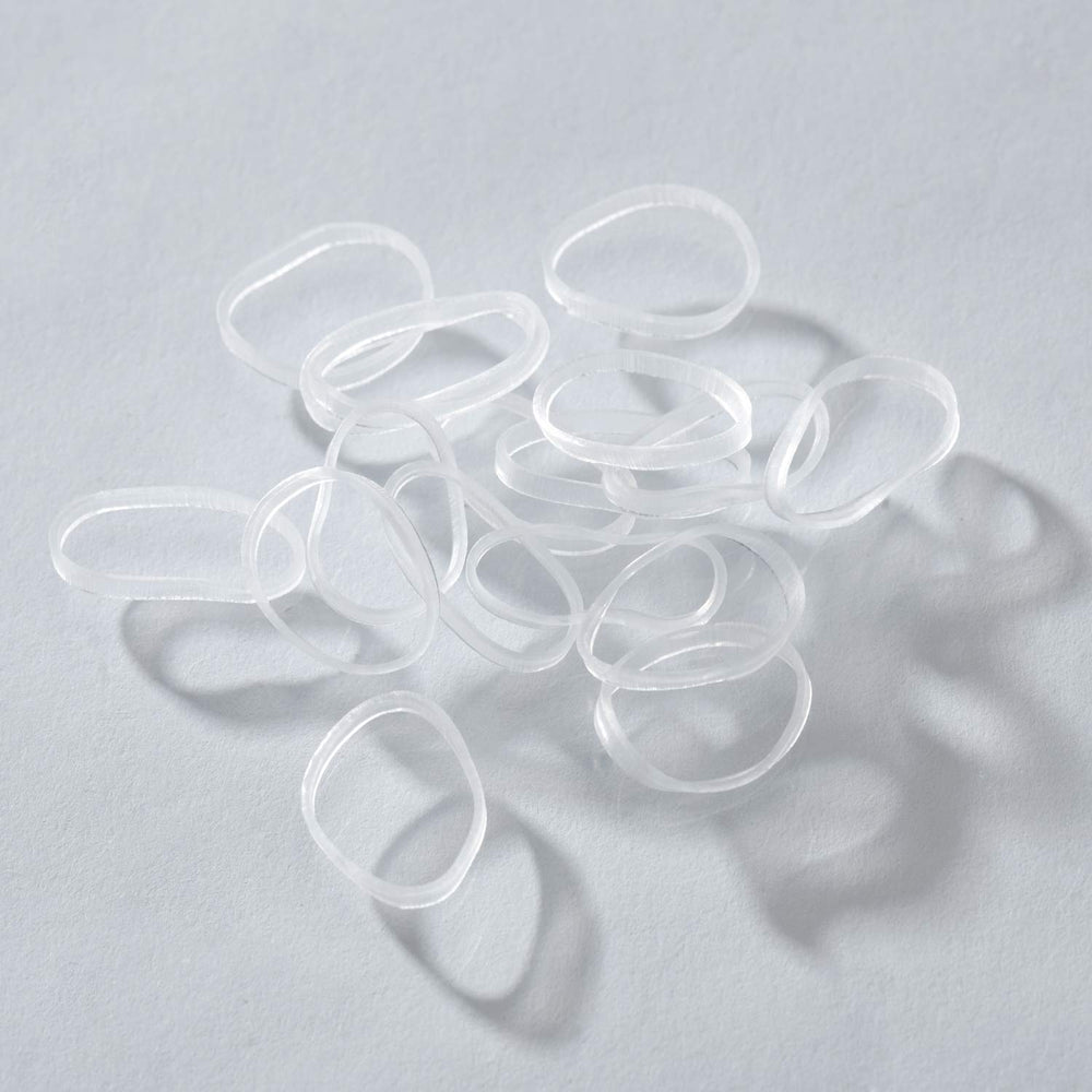 YOUXUAN clear elastic bands resist snagging on delicate strands