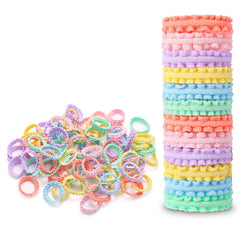 Gomas elásticas Youxuan pequeñas de 21 mm para peinados delicados sin dañar el cabello.
