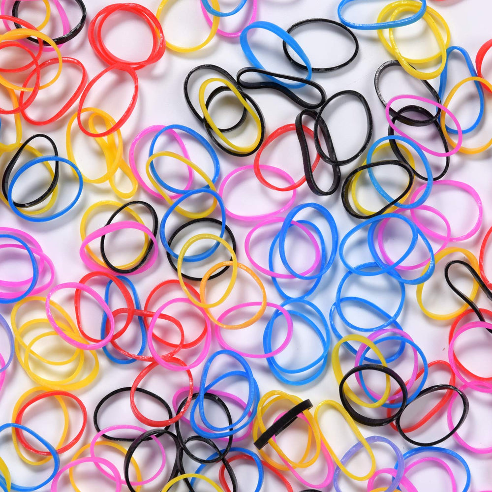 Youxuan Kids elastics durable rubber for secure ponytails without pulling hair.