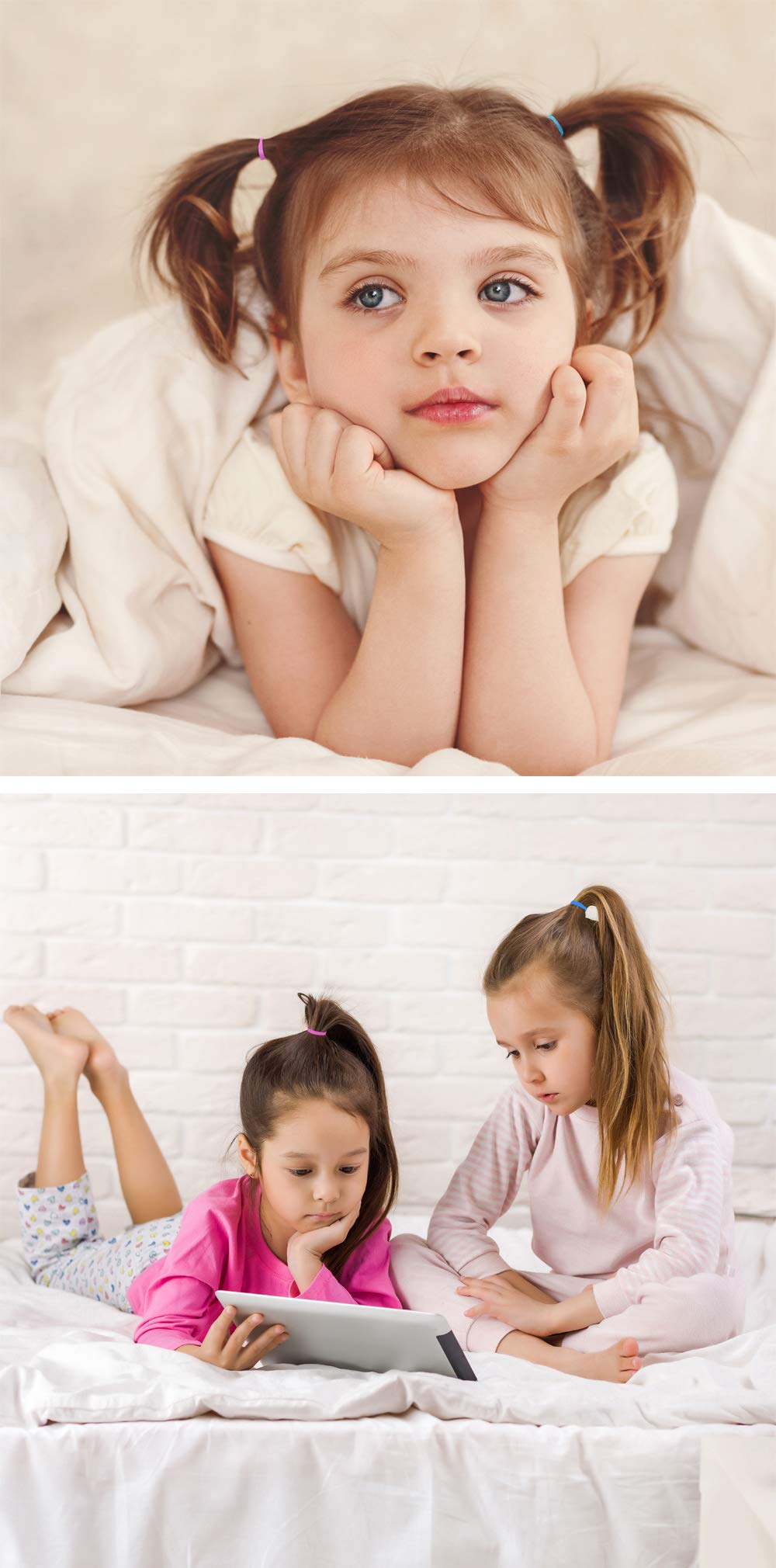 Youxuan Kids elastics easy-removal design reduces pulling on hair.