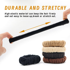 YOUXUAN no-damage hair tie seamless design prevents snagging during styling