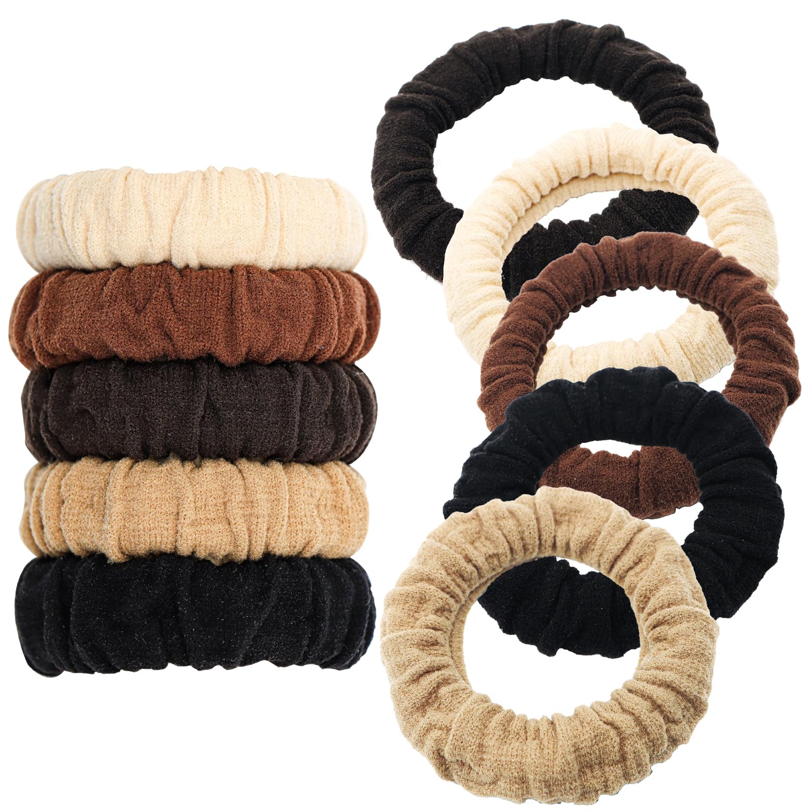 YOUXUAN no-damage soft polyester hair tie with soft edge for comfortable wear all day