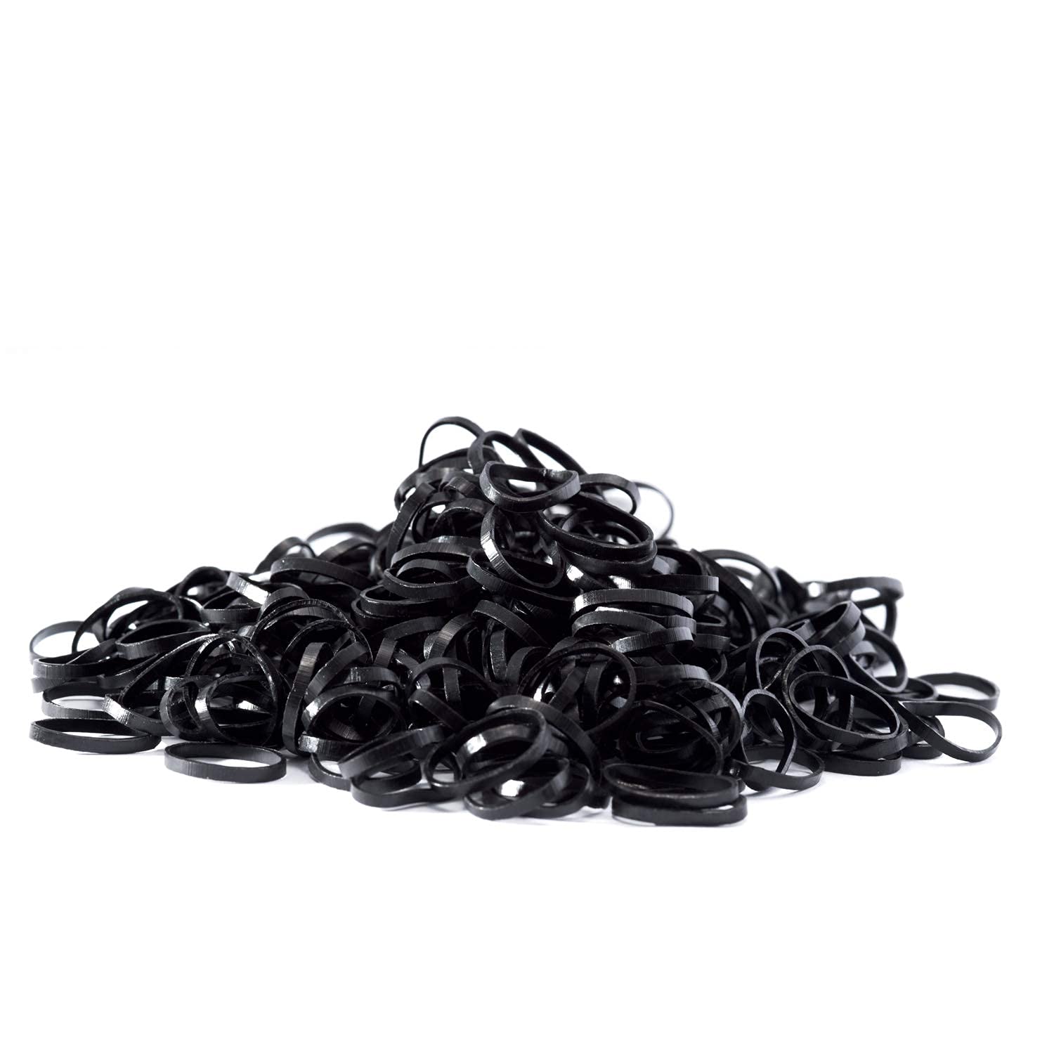 Youxuan non-slip rubber hair bands in black prevent slipping during activity.