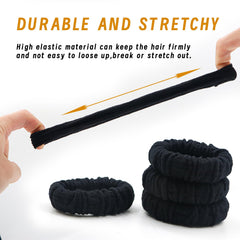 YOUXUAN soft polyester hair ties close-up highlighting comfortable stretch