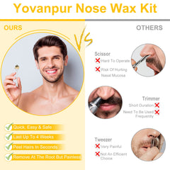 Yovanpur Nose Wax Kit paper cups 10 provide clean, disposable use.