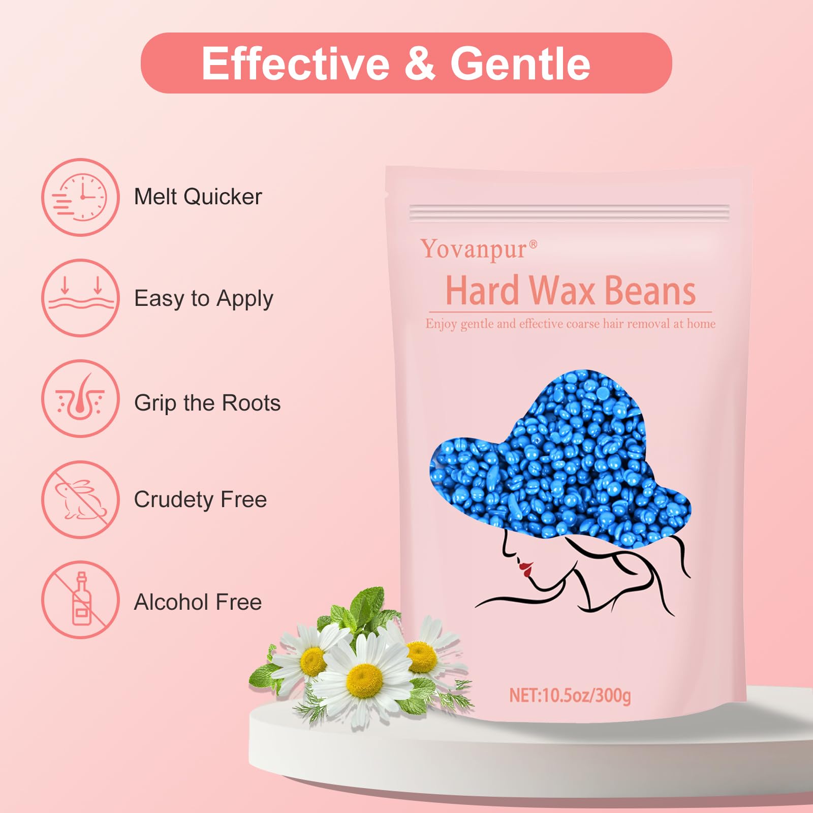 Yovanpur wax beads coarse hair removal highlights strong formula.