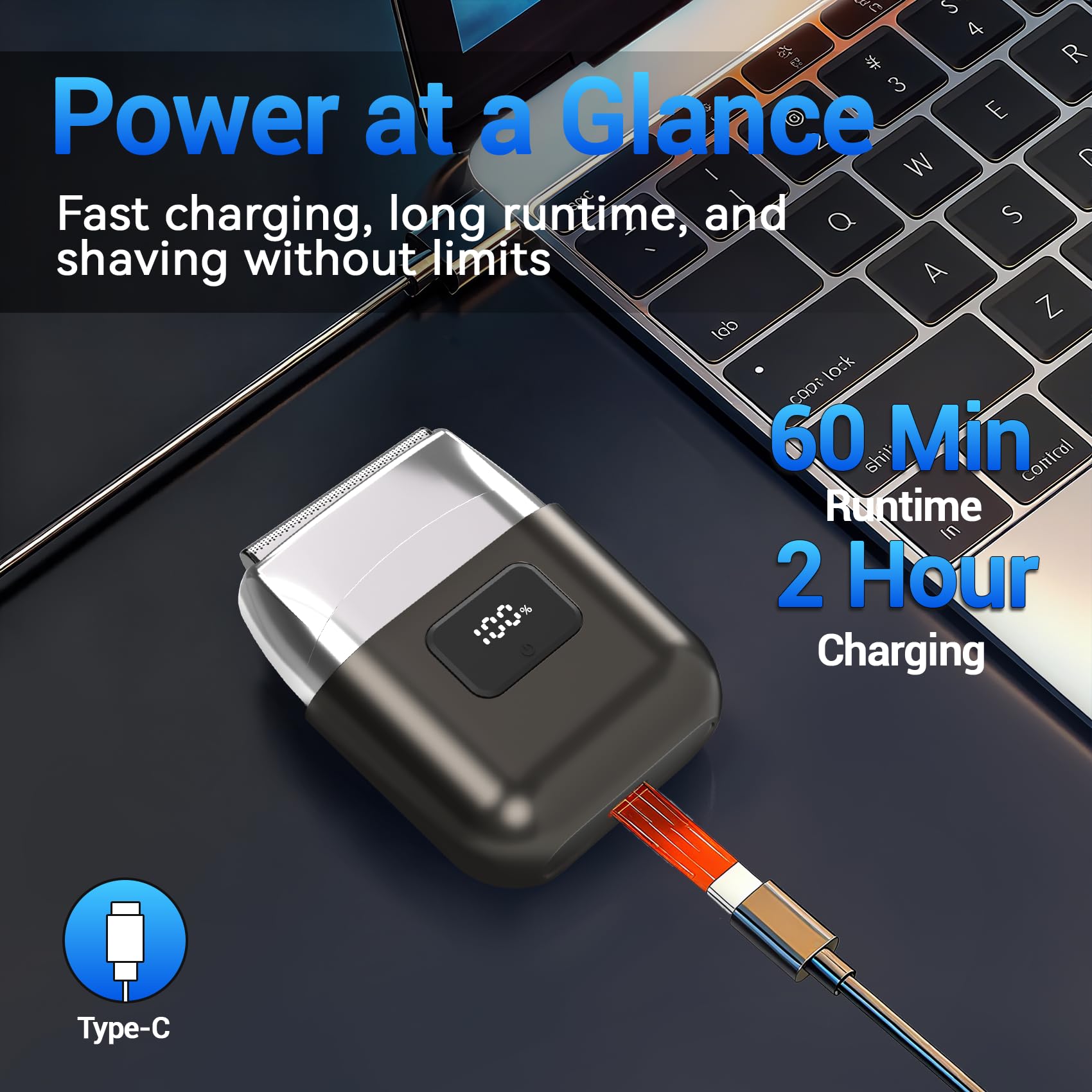 YOXSPD LED display active while charging with real-time status