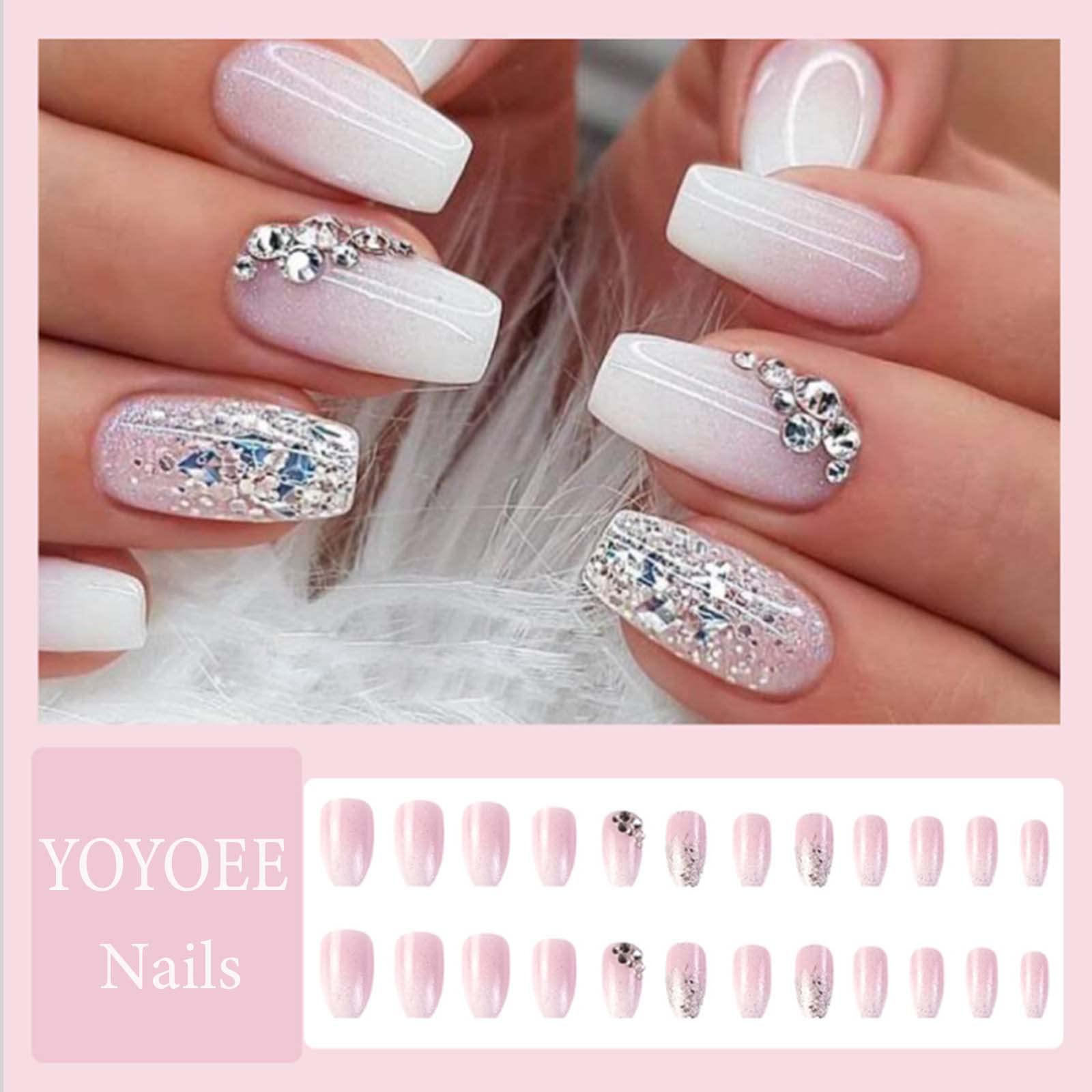 YoYoee gradient nude press-on nails offer versatile daily wear.
