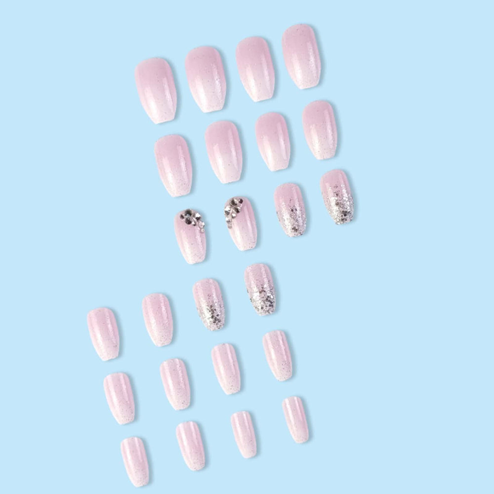 YoYoee reusable ballerina press-on nails for quick manicures.