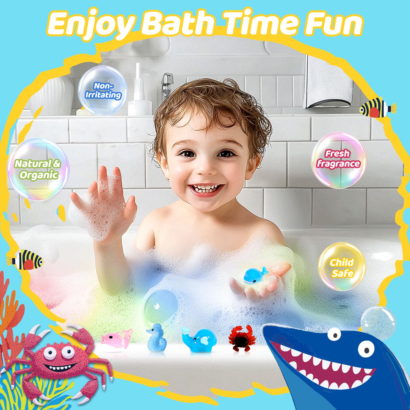 YoYokay bombas de baño con sorpresa cielo: juego de burbujas y regalos ocultos