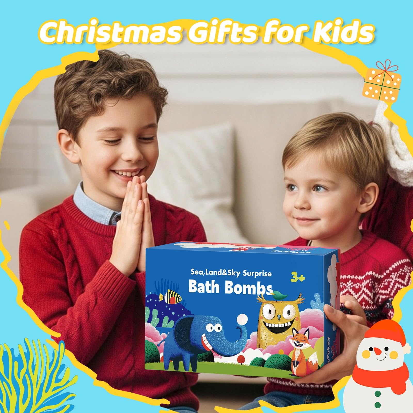 YoYokay regalo de Pascua con bombas de baño para niñas y niños
