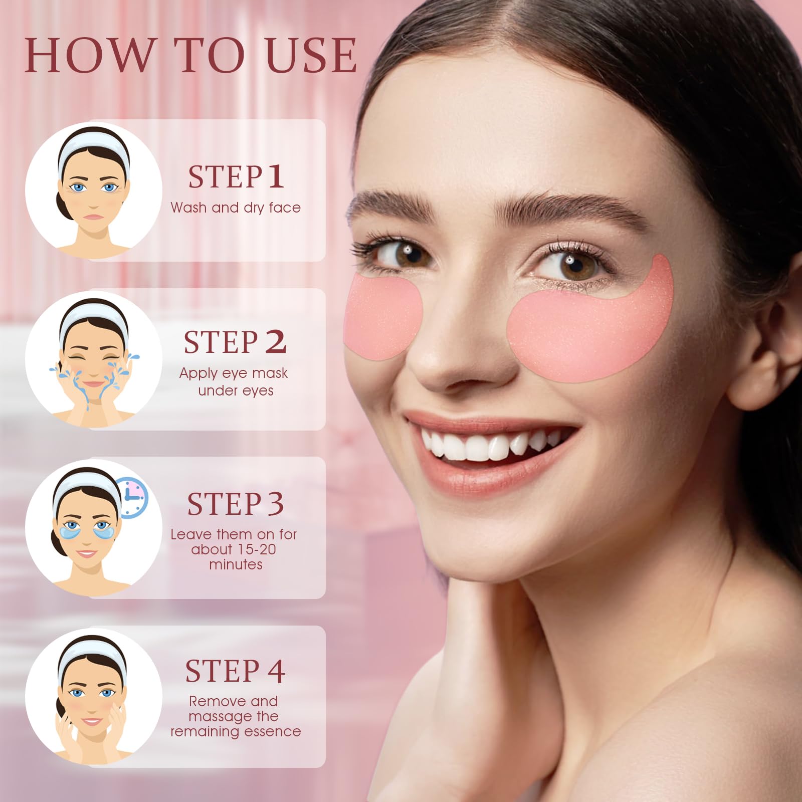 YOYORY patches used on forehead lines, smile lines, or neck for versatile care.