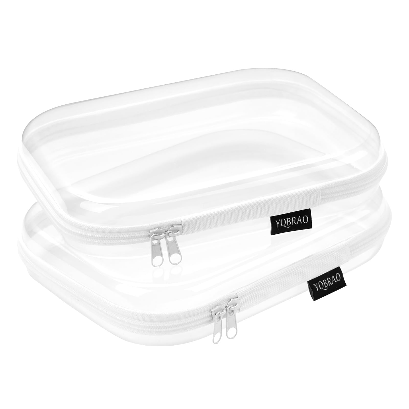 YQBRAO clear hard-shell case front view for quick access.