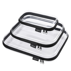 YQBRAO hard shell clear case for travel organization and quick access.