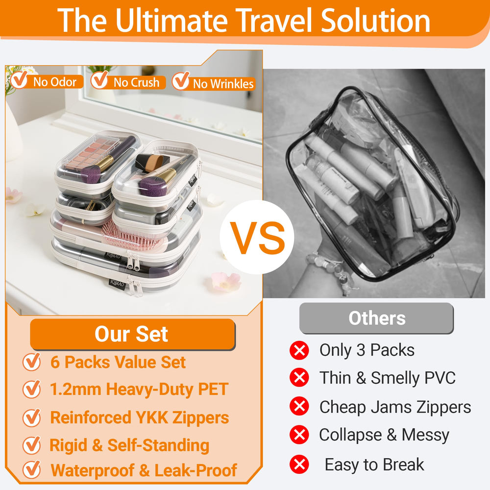 YQBRAO see-through design helps locate items instantly in the case