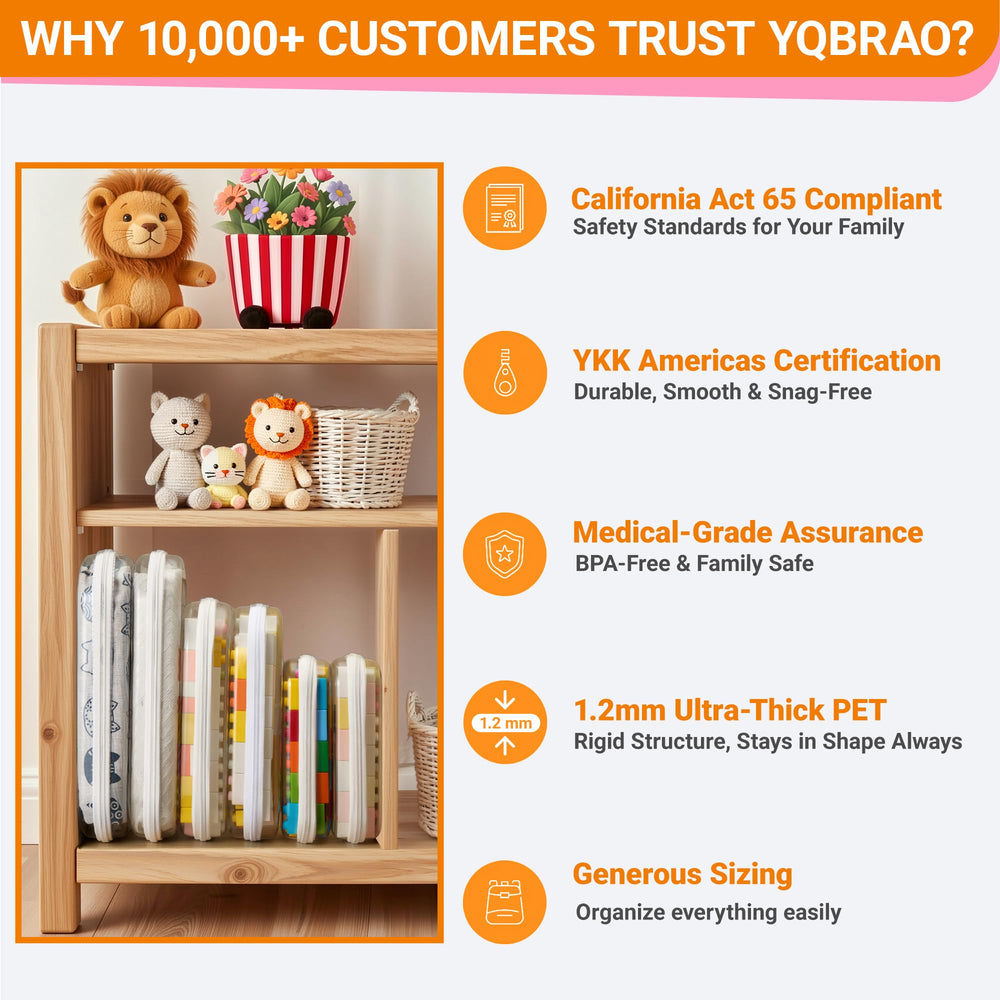 YQBRAO travel toiletries and makeup organization in a compact bag
