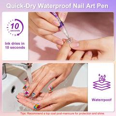 YQQKRCB 12-color set offers rich shades for French tips and accents.