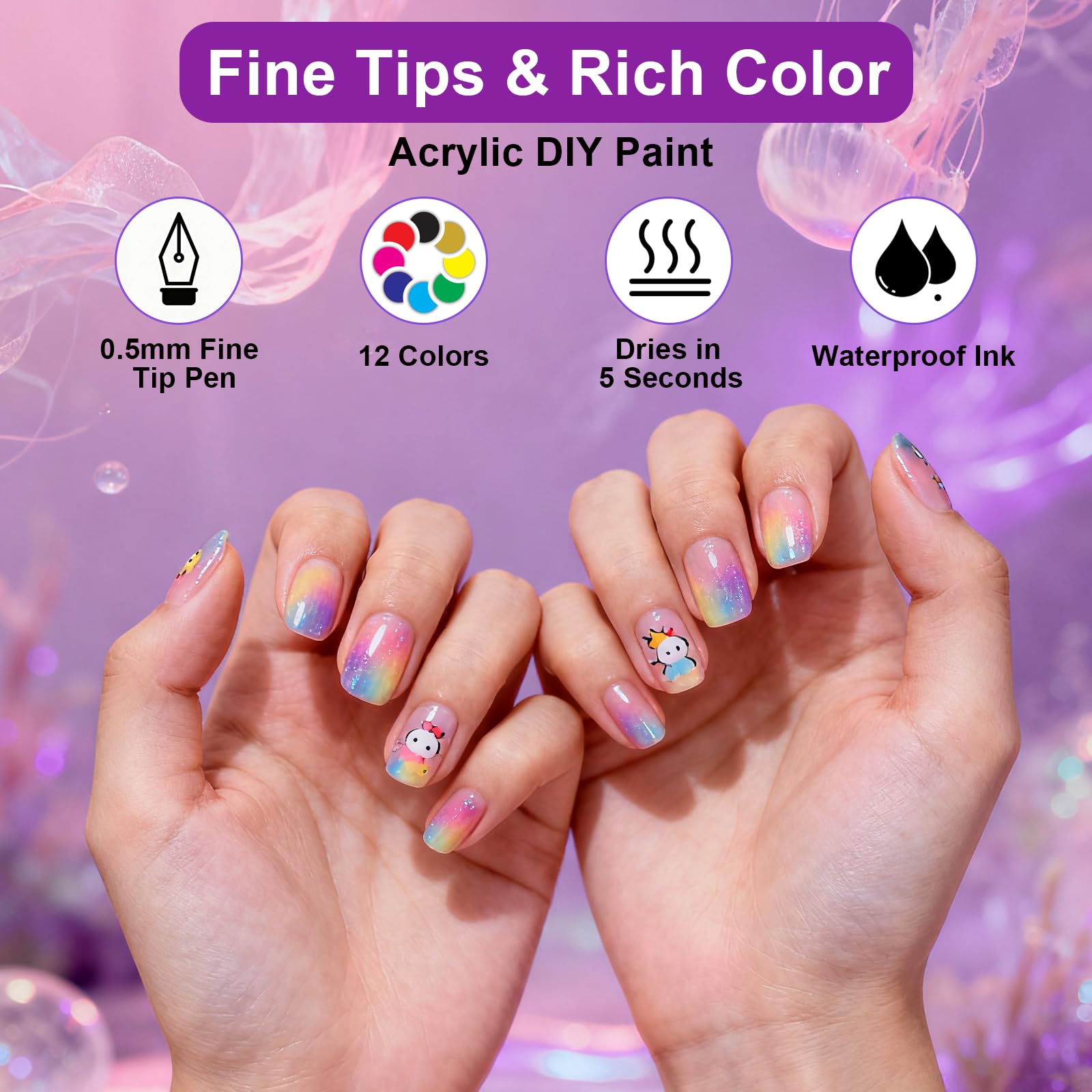 YQQKRCB top coat recommended to seal and gloss designs.