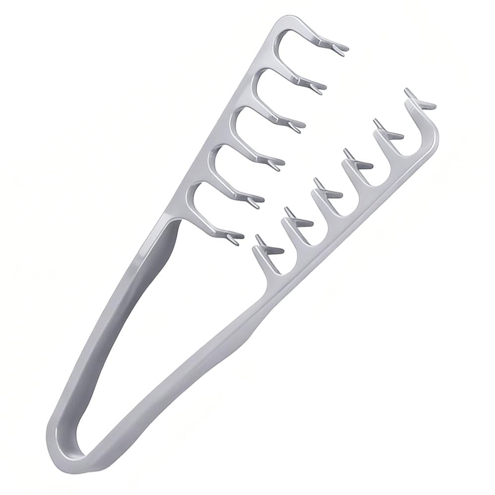 YRAKOZIN 2-in-1 texture comb wide-tooth close-up for detangling and volume