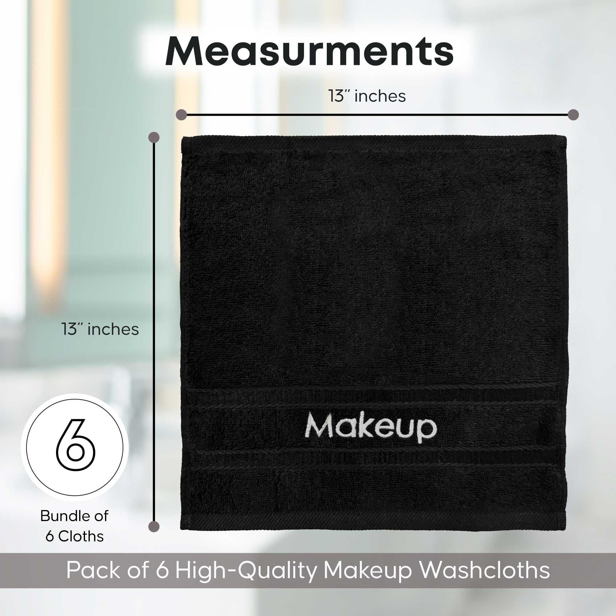 Toallas YRALY con bordado de maquillaje, toque sofisticado para el baño