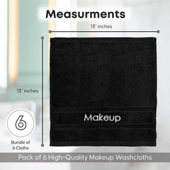 Toallas YRALY con bordado de maquillaje, toque sofisticado para el baño