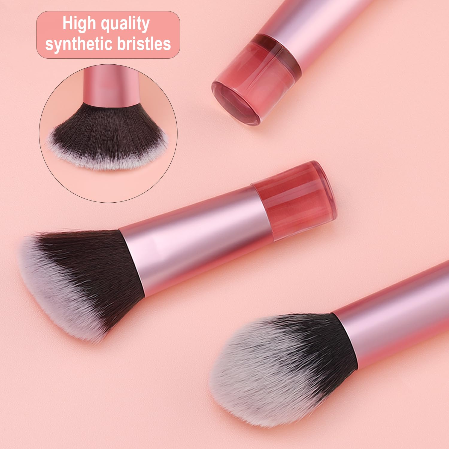 Yrarbil compact handles provide comfortable grip during makeup routines.