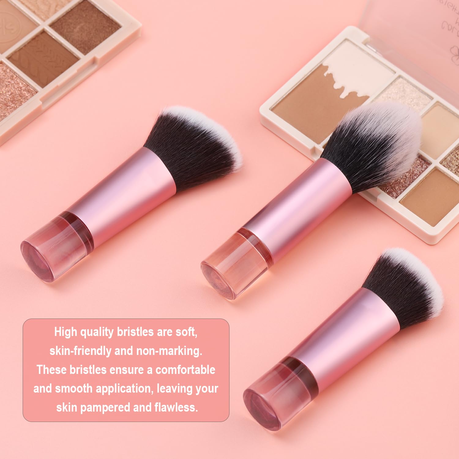 Yrarbil soft synthetic bristles are gentle on skin.