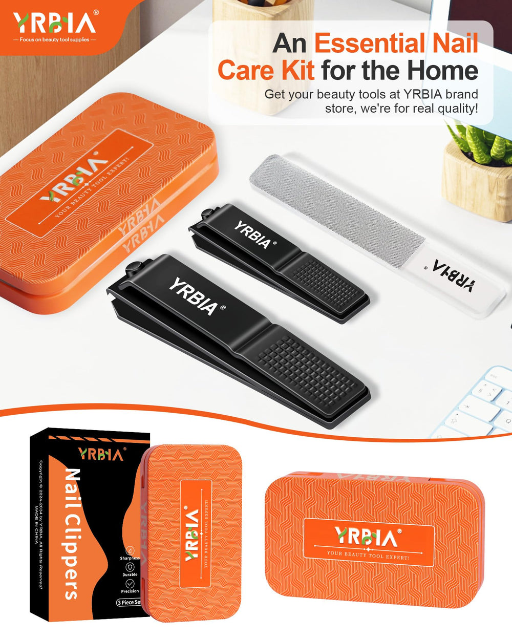 YRBIA nail care gift set, perfect for holidays.