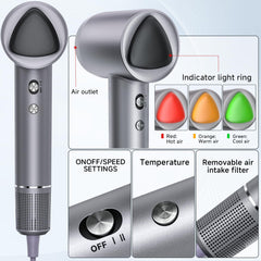 YSATERY Hair Dryer Pro compact design ready for travel
