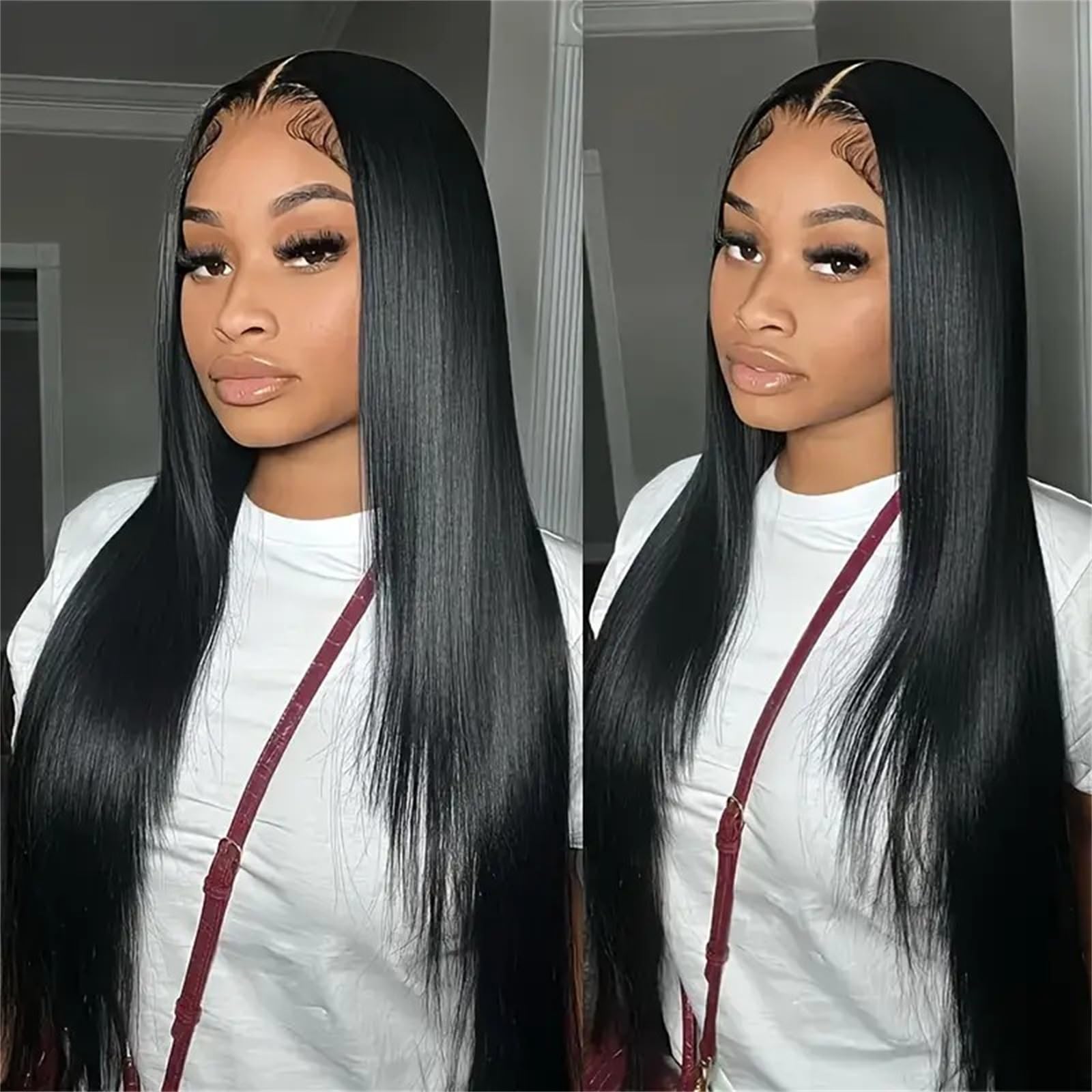 Ysivonu virgin Remy packaging highlights premium hair quality.