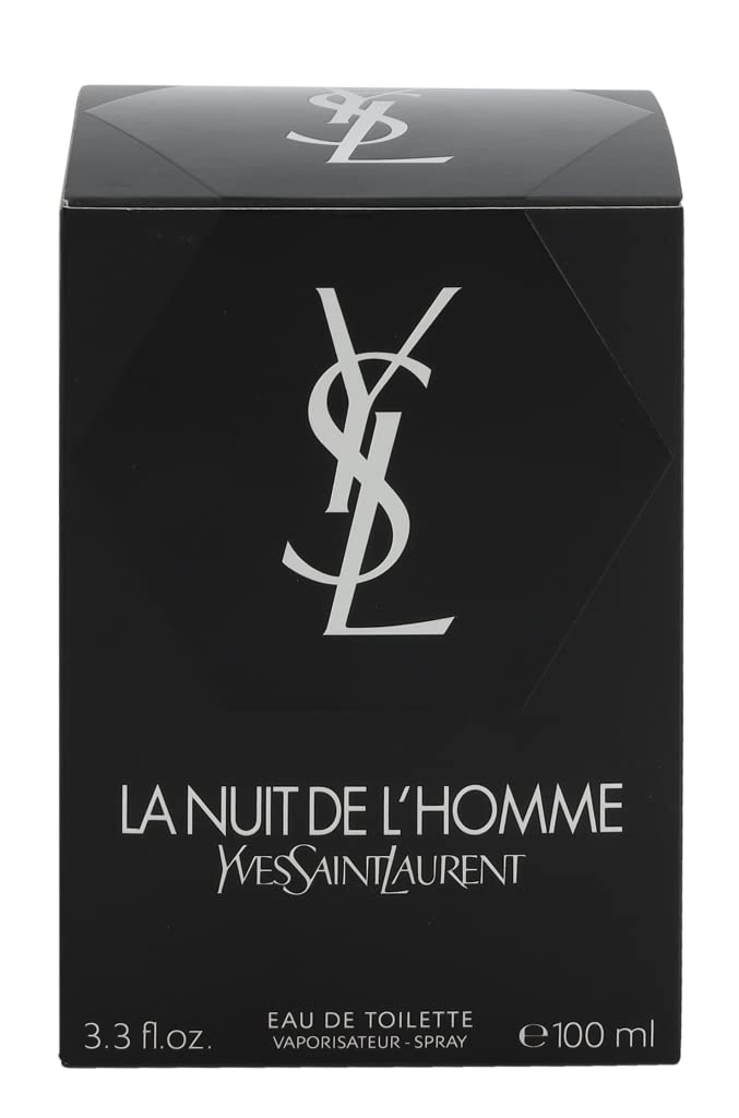 YSL La Nuit De L'Homme cap close-up on refined packaging