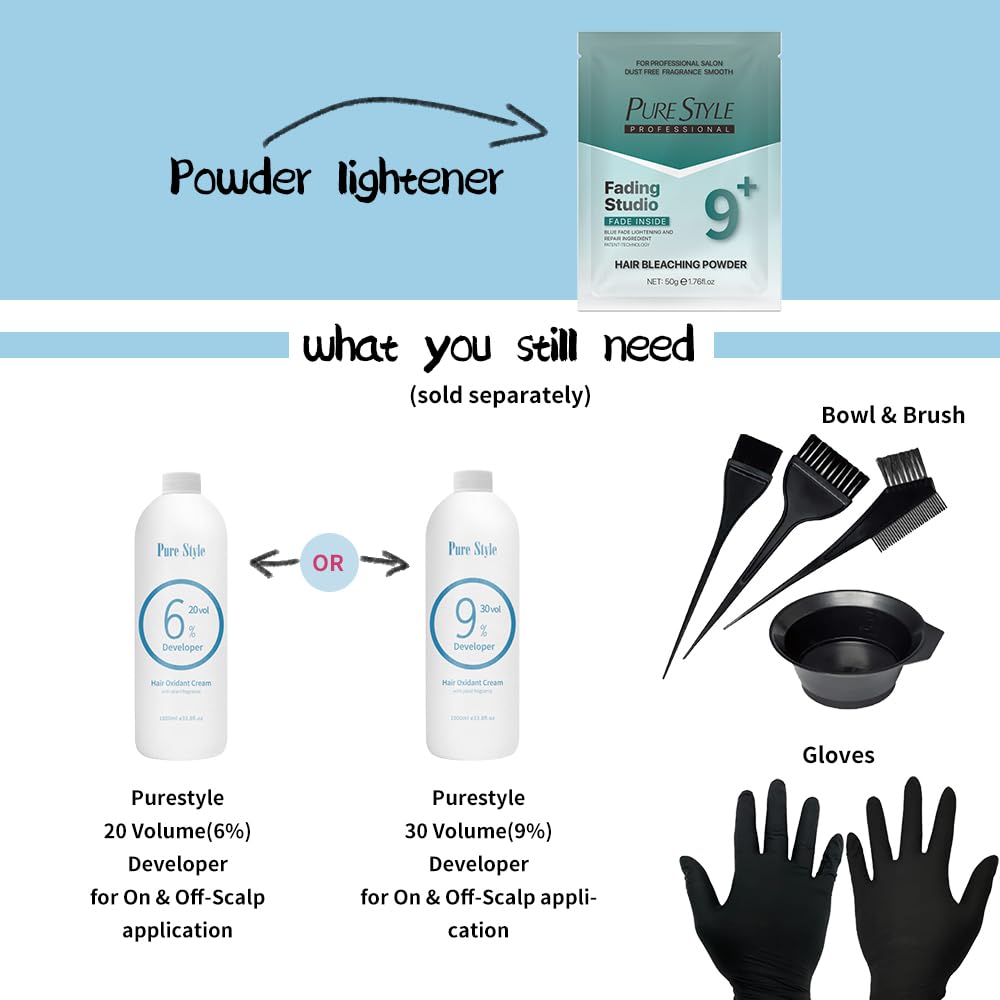 YSNStyle PURESTYLE dust-free bleach with fresh scent for comfortable use.