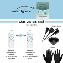 YSNStyle PURESTYLE dust-free bleach with fresh scent for comfortable use.