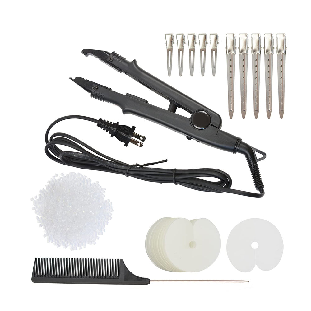YTBYT hair extensions tool kit with fusion iron for precise application and even heating