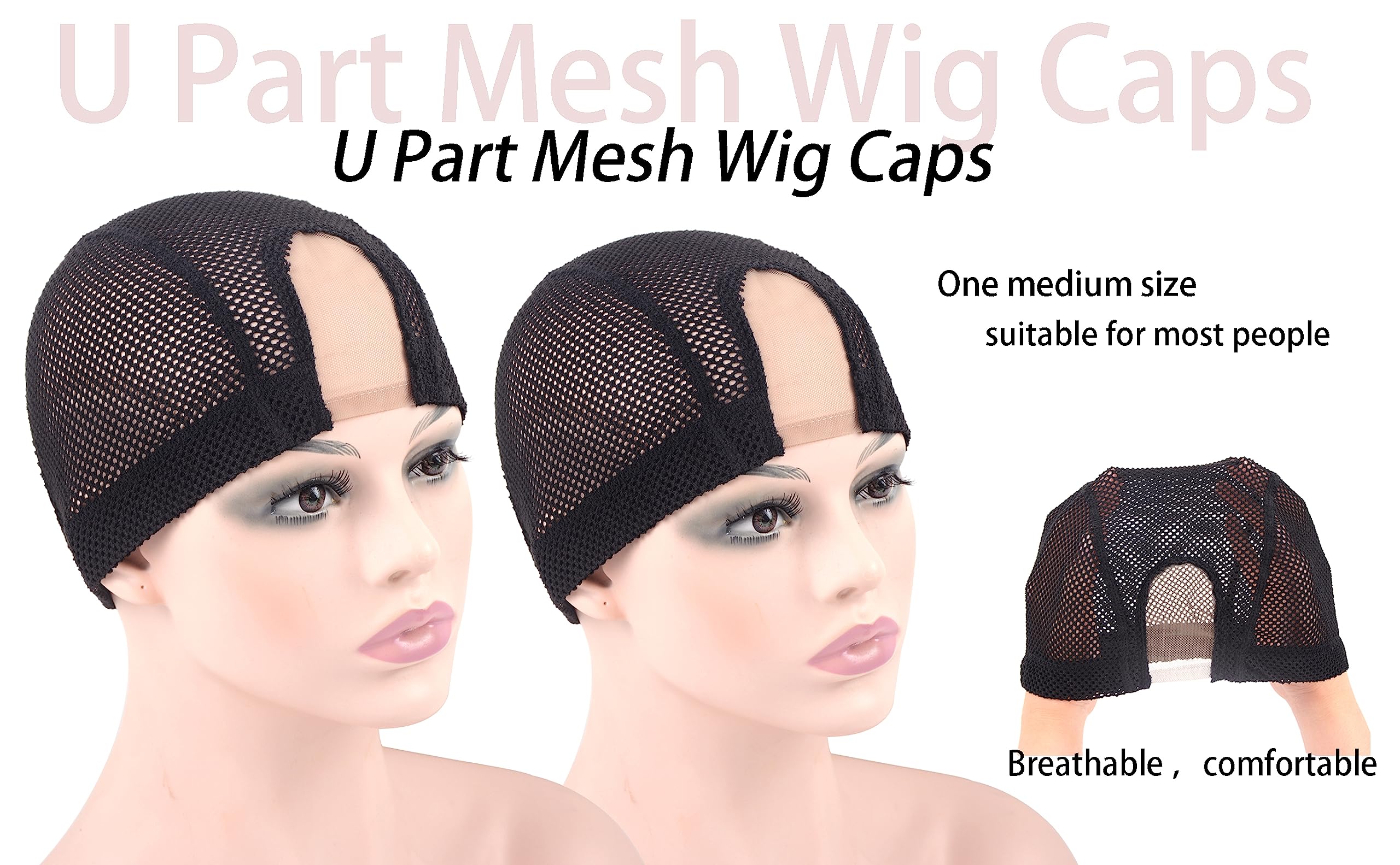 YTBYT U-Part wig cap in use demonstrates secure hair placement.