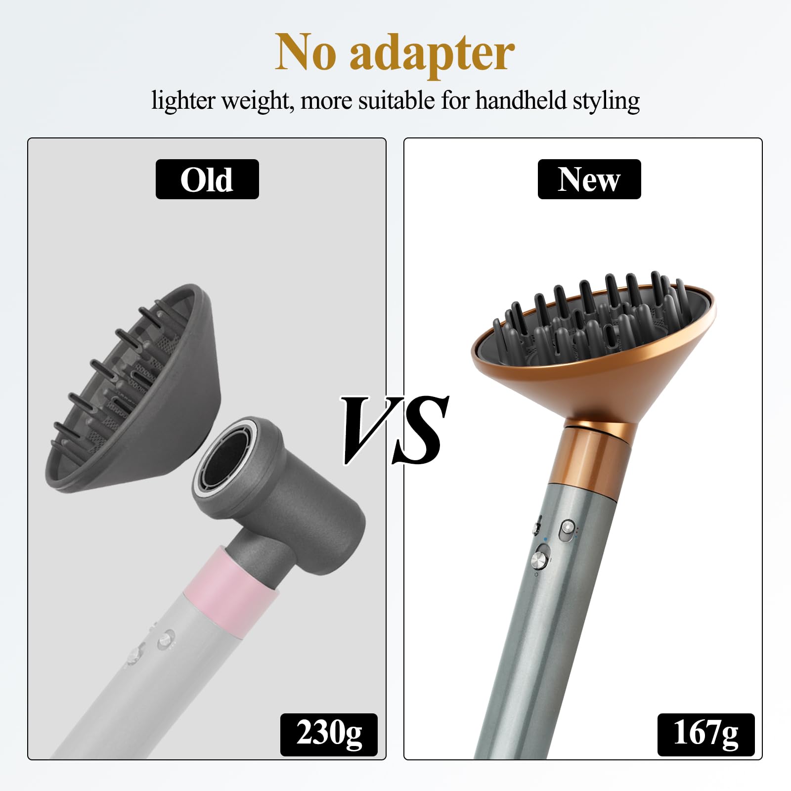 YTCHYYSK Airwrap conversion nozzle enables instant turning of wand into a dryer.
