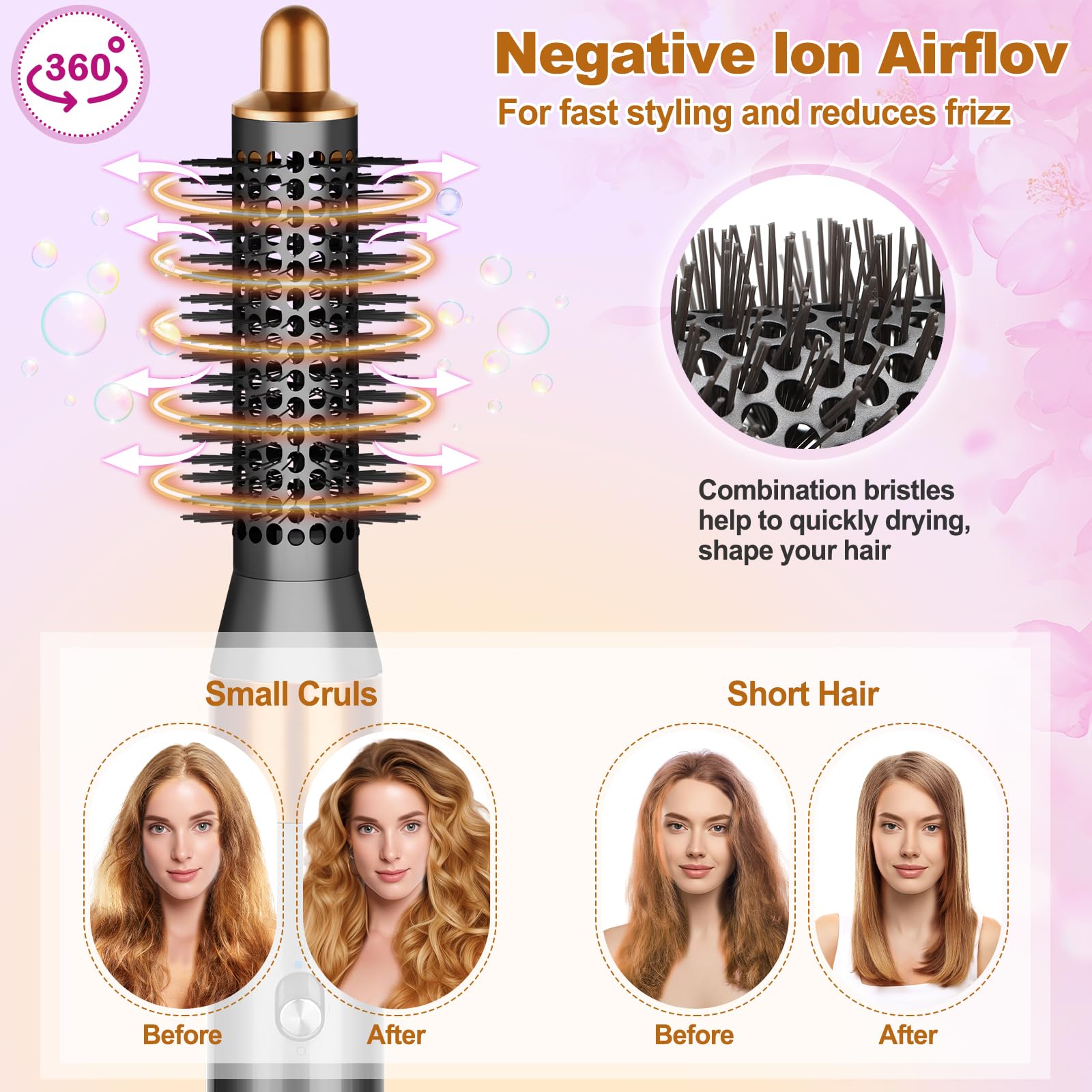 YTCHYYSK compact Airwrap attachment dries quickly while curling.