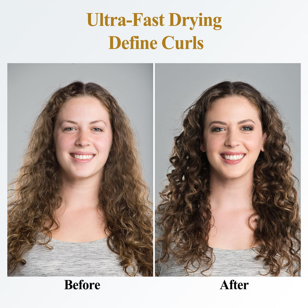 YTCHYYSK frizz-reducing diffuser with even airflow for smoother curl results.